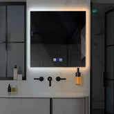 Specchio LED Quadrato | Pulsanti touch | Funzione anti-appannamento | Temperatura di colore regolabile - Reyze Serie Ambient Modello 1
