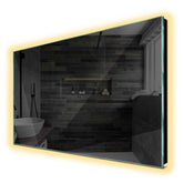 Specchio LED Rettangolare | Controllo tramite interruttore a muro | Luce bianca calda - Reyze Serie Ambient Modello 1