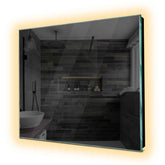 Specchio LED Quadrato | Controllo tramite interruttore a muro | Luce bianca calda - Reyze Serie Ambient Modello 1