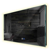 Specchio LED Rettangolare | Pulsanti touch | Funzione anti-appannamento | Luce bianca neutra - Reyze Serie Ambient Modello 1