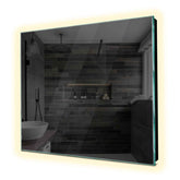 Specchio LED Quadrato | Controllo tramite interruttore a muro | Luce bianca neutra - Reyze Serie Ambient Modello 1