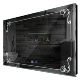 Specchio LED Rettangolare | Pulsanti touch | Funzione anti-appannamento | Luce bianca fredda - Reyze Serie Good Vibes Modello 5