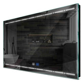 Specchio LED Rettangolare | Pulsanti touch | Funzione anti-appannamento | Luce bianca fredda - Reyze Serie Minimal Modello 3