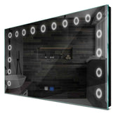 Specchio LED Rettangolare | Pulsanti touch | Funzione anti-appannamento | Luce bianca fredda - Reyze Serie Minimal Modello 4