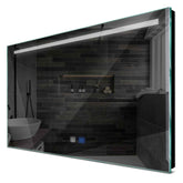 Specchio LED Rettangolare | Pulsanti touch | Funzione anti-appannamento | Luce bianca fredda - Reyze Serie Minimal Modello 5