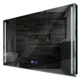 Specchio LED Rettangolare | Pulsanti touch | Funzione anti-appannamento | Luce bianca fredda - Reyze Serie Minimal Modello 7