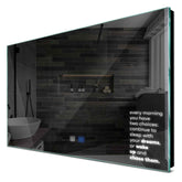 Specchio LED Rettangolare | Pulsanti touch | Funzione anti-appannamento | Luce bianca fredda - Reyze Serie Motivated Modello 2