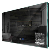 Specchio LED Rettangolare | Pulsanti touch | Funzione anti-appannamento | Luce bianca fredda - Reyze Serie Motivated Modello 5