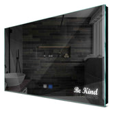 Specchio LED Rettangolare | Pulsanti touch | Funzione anti-appannamento | Luce bianca fredda - Reyze Serie Motivated Modello 6