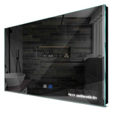 Specchio LED Rettangolare | Pulsanti touch | Funzione anti-appannamento | Luce bianca fredda - Reyze Serie Motivated Modello 7