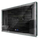 Specchio LED Rettangolare | Pulsanti touch | Funzione anti-appannamento | Luce bianca fredda - Reyze Serie Official Modello 2