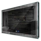 Specchio LED Rettangolare | Pulsanti touch | Funzione anti-appannamento | Luce bianca fredda - Reyze Serie Official Modello 3