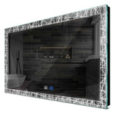 Specchio LED Rettangolare | Pulsanti touch | Funzione anti-appannamento | Luce bianca fredda - Reyze Serie Simetria Modello 1
