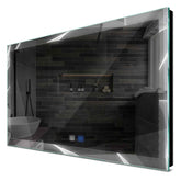Specchio LED Rettangolare | Pulsanti touch | Funzione anti-appannamento | Luce bianca fredda - Reyze Serie Simetria Modello 2
