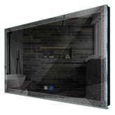 Specchio LED Rettangolare | Pulsanti touch | Funzione anti-appannamento | Luce bianca fredda - Reyze Serie Simetria Modello 5