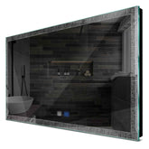Specchio LED Rettangolare | Pulsanti touch | Funzione anti-appannamento | Luce bianca fredda - Reyze Serie Simetria Modello 6