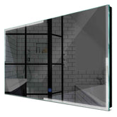 Specchio LED Rettangolare | Pulsante touch | Luce bianca fredda - Reyze Serie Edge Modello 2