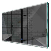 Specchio LED Rettangolare | Pulsante touch | Luce bianca fredda - Reyze Serie Edge Modello 3