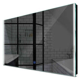 Specchio LED Rettangolare | Pulsante touch | Luce bianca fredda - Reyze Serie Edge Modello 7