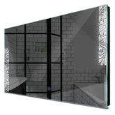 Specchio LED Rettangolare | Pulsante touch | Luce bianca fredda - Reyze Serie Good Vibes Modello 4