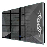 Specchio LED Rettangolare | Pulsante touch | Luce bianca fredda - Reyze Serie Good Vibes Modello 6