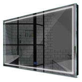 Specchio LED Rettangolare | Pulsante touch | Luce bianca fredda - Reyze Serie Minimal Modello 1