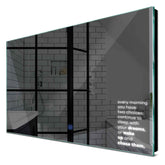 Specchio LED Rettangolare | Pulsante touch | Luce bianca fredda - Reyze Serie Motivated Modello 2