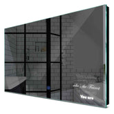 Specchio LED Rettangolare | Pulsante touch | Luce bianca fredda - Reyze Serie Motivated Modello 4