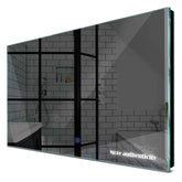 Specchio LED Rettangolare | Pulsante touch | Luce bianca fredda - Reyze Serie Motivated Modello 7