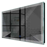 Specchio LED Rettangolare | Pulsante touch | Luce bianca fredda - Reyze Serie Official Modello 2