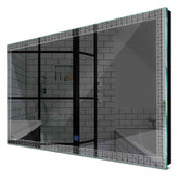 Specchio LED Rettangolare | Pulsante touch | Luce bianca fredda - Reyze Serie Official Modello 5