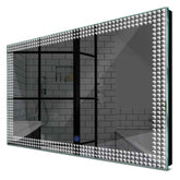 Specchio LED Rettangolare | Pulsante touch | Luce bianca fredda - Reyze Serie Official Modello 6