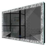 Specchio LED Rettangolare | Pulsante touch | Luce bianca fredda - Reyze Serie Simetria Modello 1