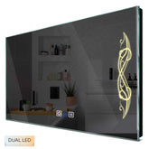 Specchio LED Rettangolare | Pulsanti touch | Funzione anti-appannamento | Temperatura di colore regolabile - Reyze Serie Good Vibes Modello 6