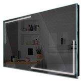 Specchio LED Rettangolare | Controllo tramite interruttore a muro | Luce bianca fredda - Reyze Serie Minimal Modello 2