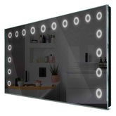 Specchio LED Rettangolare | Controllo tramite interruttore a muro | Luce bianca fredda - Reyze Serie Minimal Modello 4