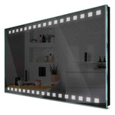 Specchio LED Rettangolare | Controllo tramite interruttore a muro | Luce bianca fredda - Reyze Serie Minimal Modello 6