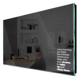 Specchio LED Rettangolare | Controllo tramite interruttore a muro | Luce bianca fredda - Reyze Serie Motivated Modello 2