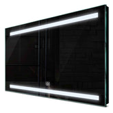Specchio LED Rettangolare | Pulsante touch | Luce bianca fredda - Reyze Serie Salono Modello 4