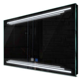 Specchio LED Rettangolare | Pulsanti touch | Funzione anti-appannamento | Luce bianca fredda - Reyze Serie Salono Modello 7