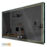 Specchio LED Rettangolare | Pulsanti touch | Funzione anti-appannamento | Temperatura di colore regolabile - Reyze Serie Simetria Modello 5