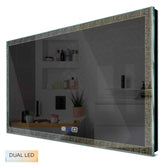 Specchio LED Rettangolare | Pulsanti touch | Funzione anti-appannamento | Temperatura di colore regolabile - Reyze Serie Simetria Modello 6