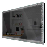 Specchio LED Rettangolare | Controllo tramite interruttore a muro | Luce bianca fredda - Reyze Serie Simetria Modello 7