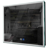 Specchio LED Quadrato | Pulsanti touch | Funzione anti-appannamento | Luce bianca fredda - Reyze Serie Edge Modello 1