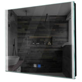 Specchio LED Quadrato | Pulsanti touch | Funzione anti-appannamento | Luce bianca fredda - Reyze Serie Edge Modello 7