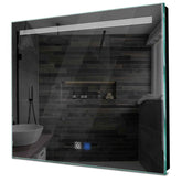 Specchio LED Quadrato | Pulsanti touch | Funzione anti-appannamento | Luce bianca fredda - Reyze Serie Minimal Modello 5