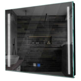 Specchio LED Quadrato | Pulsanti touch | Funzione anti-appannamento | Luce bianca fredda - Reyze Serie Minimal Modello 7