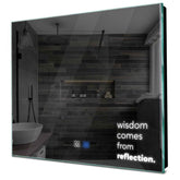 Specchio LED Quadrato | Pulsanti touch | Funzione anti-appannamento | Luce bianca fredda - Reyze Serie Motivated Modello 1