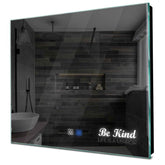 Specchio LED Quadrato | Pulsanti touch | Funzione anti-appannamento | Luce bianca fredda - Reyze Serie Motivated Modello 6