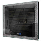 Specchio LED Quadrato | Pulsanti touch | Funzione anti-appannamento | Luce bianca fredda - Reyze Serie Official Modello 1